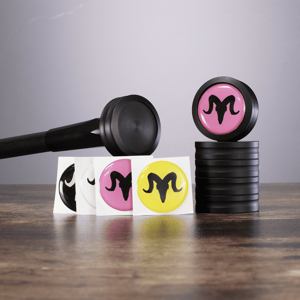 RamRods Cap Weight Stickers - Custom