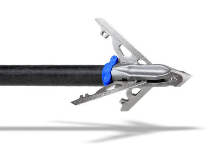 G5 Deadmeat V2 broadhead, Standard version, mounted on arrow