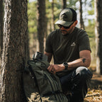 SKRE Timberline 2400 Pack being loaded in the field