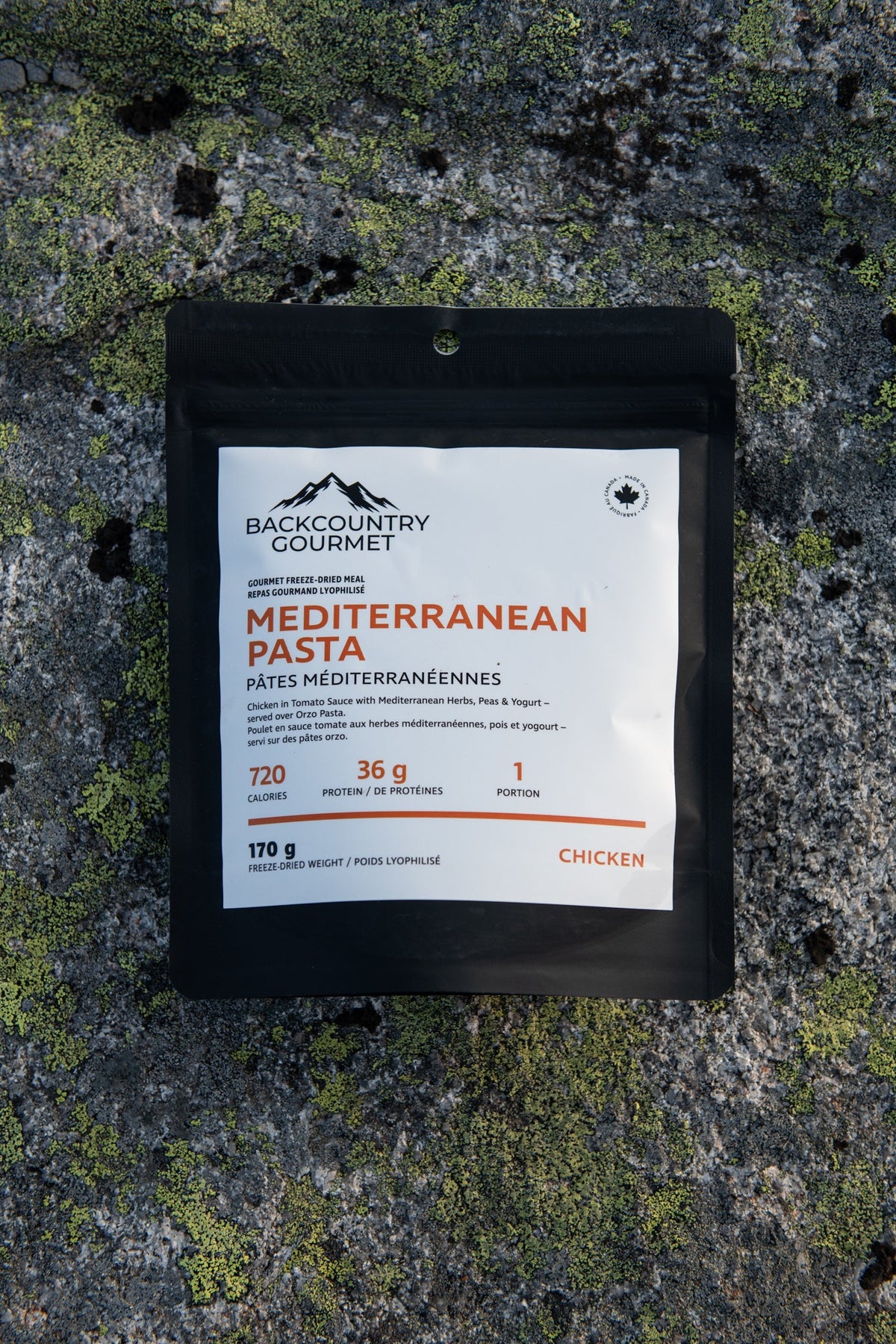 Mediterranean Pasta (Chicken) freeze-dried meal pouch