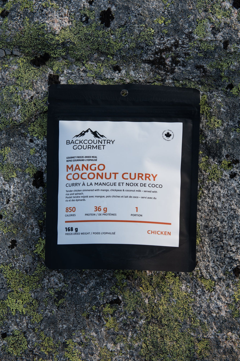 Mango Coconut Curry (Chicken) freeze-dried meal pouch
