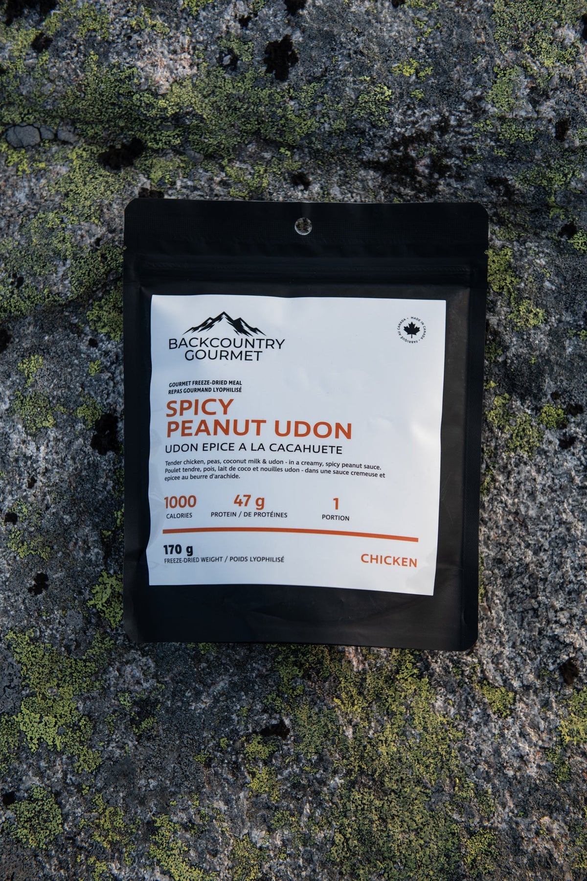 Spicy Peanut Udon (Chicken) freeze-dried meal pouch