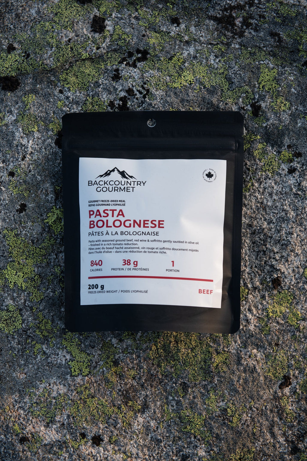 Pasta Bolognese (Beef) freeze-dried meal pouch