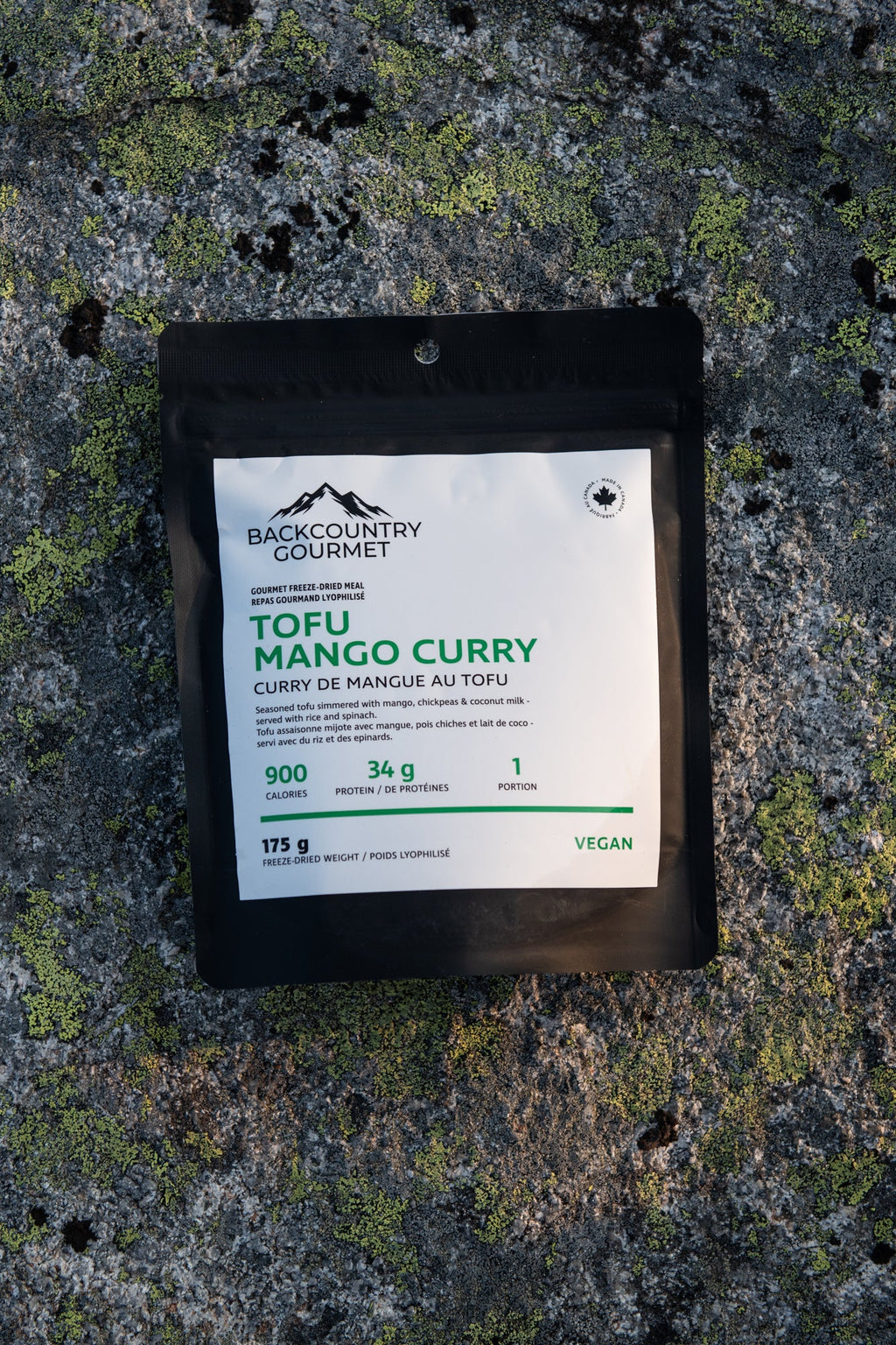 Tofu Mango Curry (Vegan) freeze-dried meal pouch
