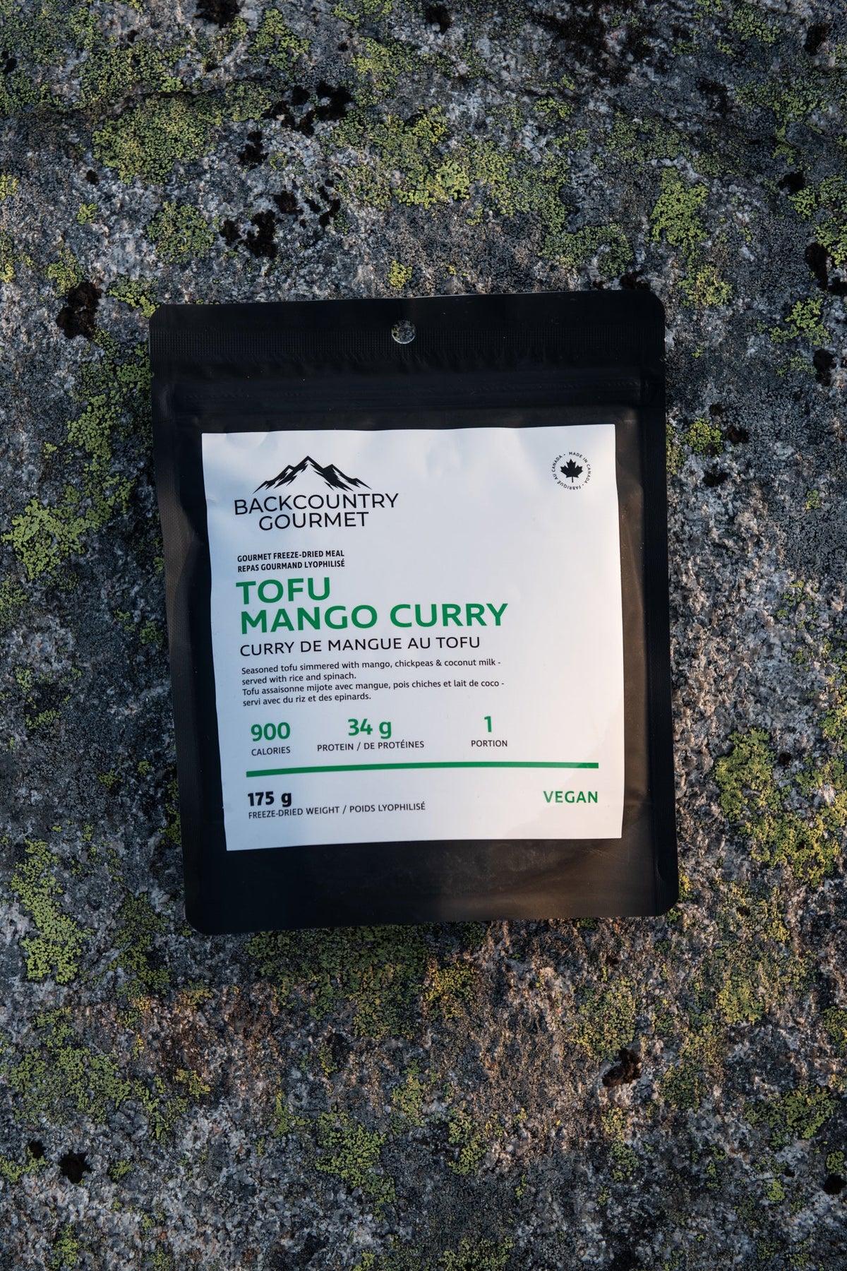 Tofu Mango Curry (Vegan) freeze-dried meal pouch