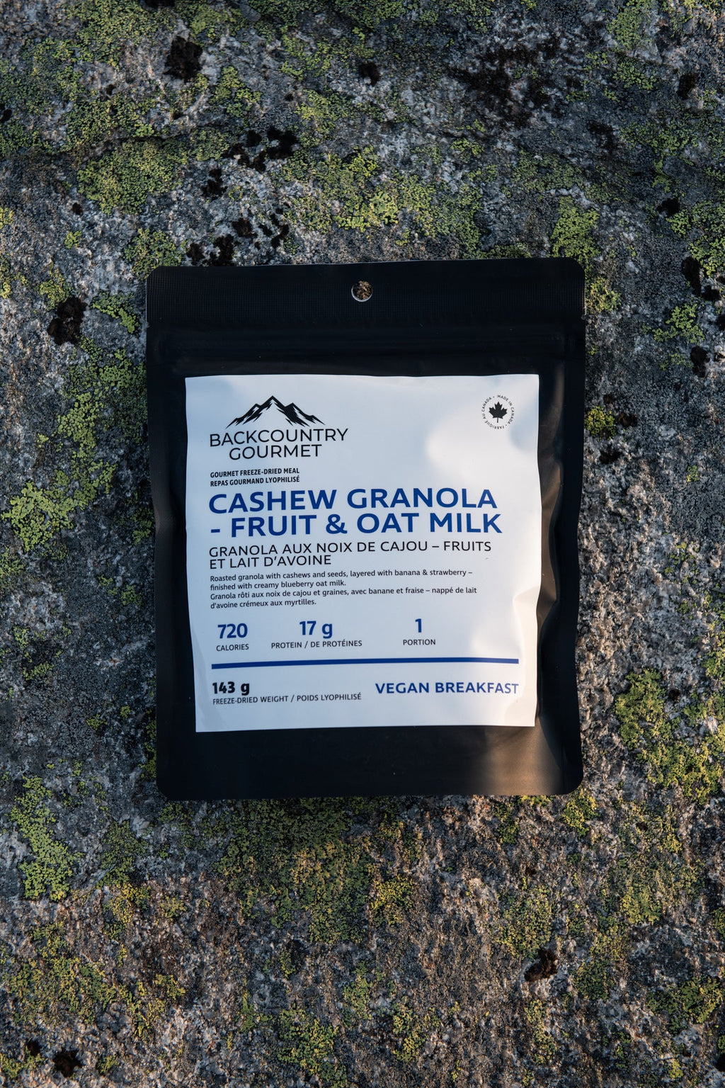 Cashew Granola - Fruit & Oatmilk (Vegan Breakfast) freeze-dried meal pouch