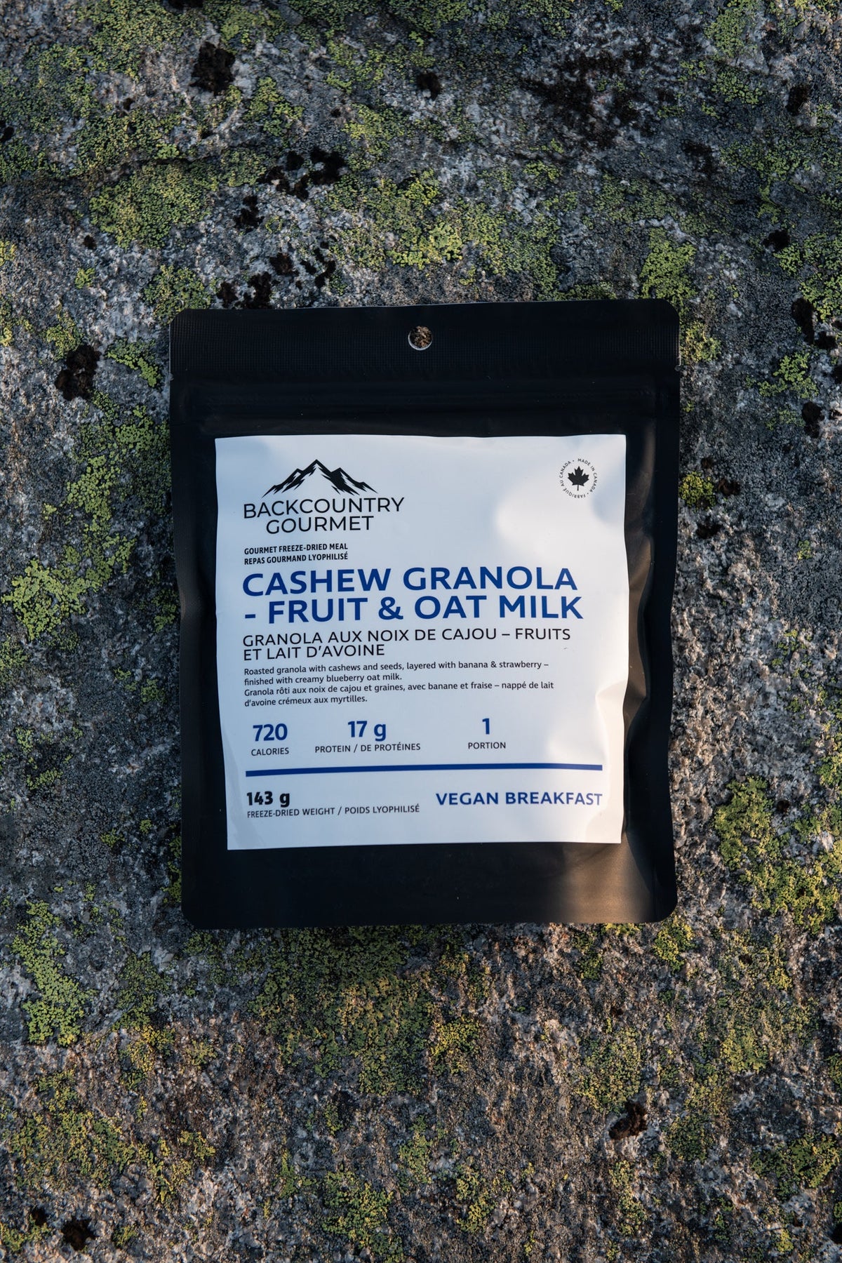 Cashew Granola - Fruit & Oatmilk (Vegan Breakfast) freeze-dried meal pouch