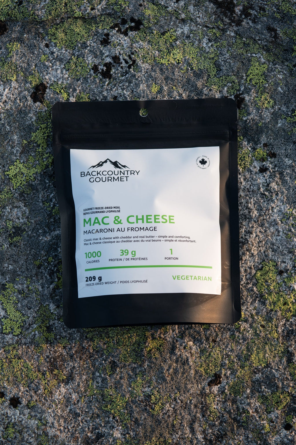Mac & Cheese (Vegetarian) freeze-dried meal pouch