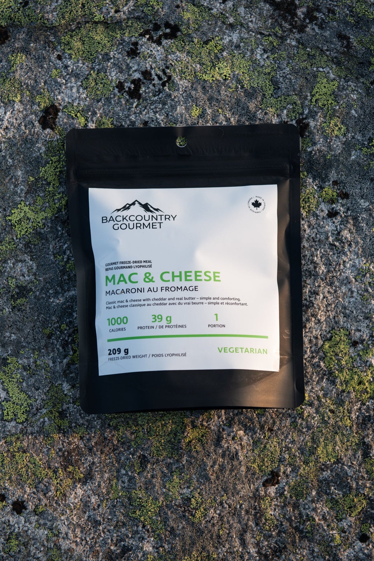 Mac & Cheese (Vegetarian) freeze-dried meal pouch
