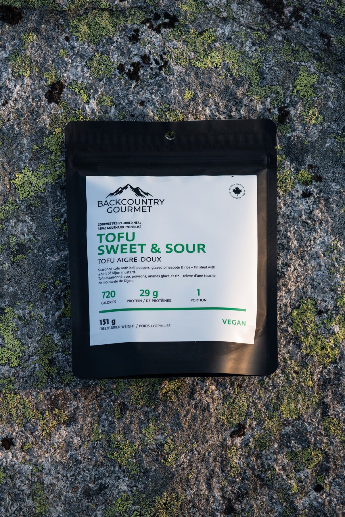 Tofu Sweet & Sour (Vegan) freeze-dried meal pouch