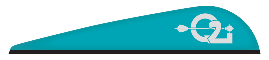 Q2i Duravane DV-X, Teal, 4.0"