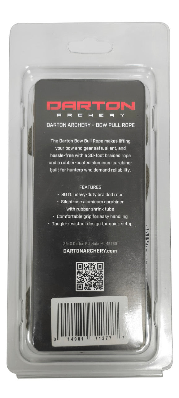 Darton Bow Pull Rope 30ft, retail packaging back with features