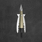 Beast Deep Six broadhead, 2.3 in 100 grain, blades closed in flight position