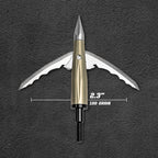 Beast Deep Six mechanical broadhead, 2.3 in cut, 100 grain, blades deployed