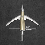 Beast Deep Six mechanical broadhead, 2.3 in cut, 125 grain, blades deployed