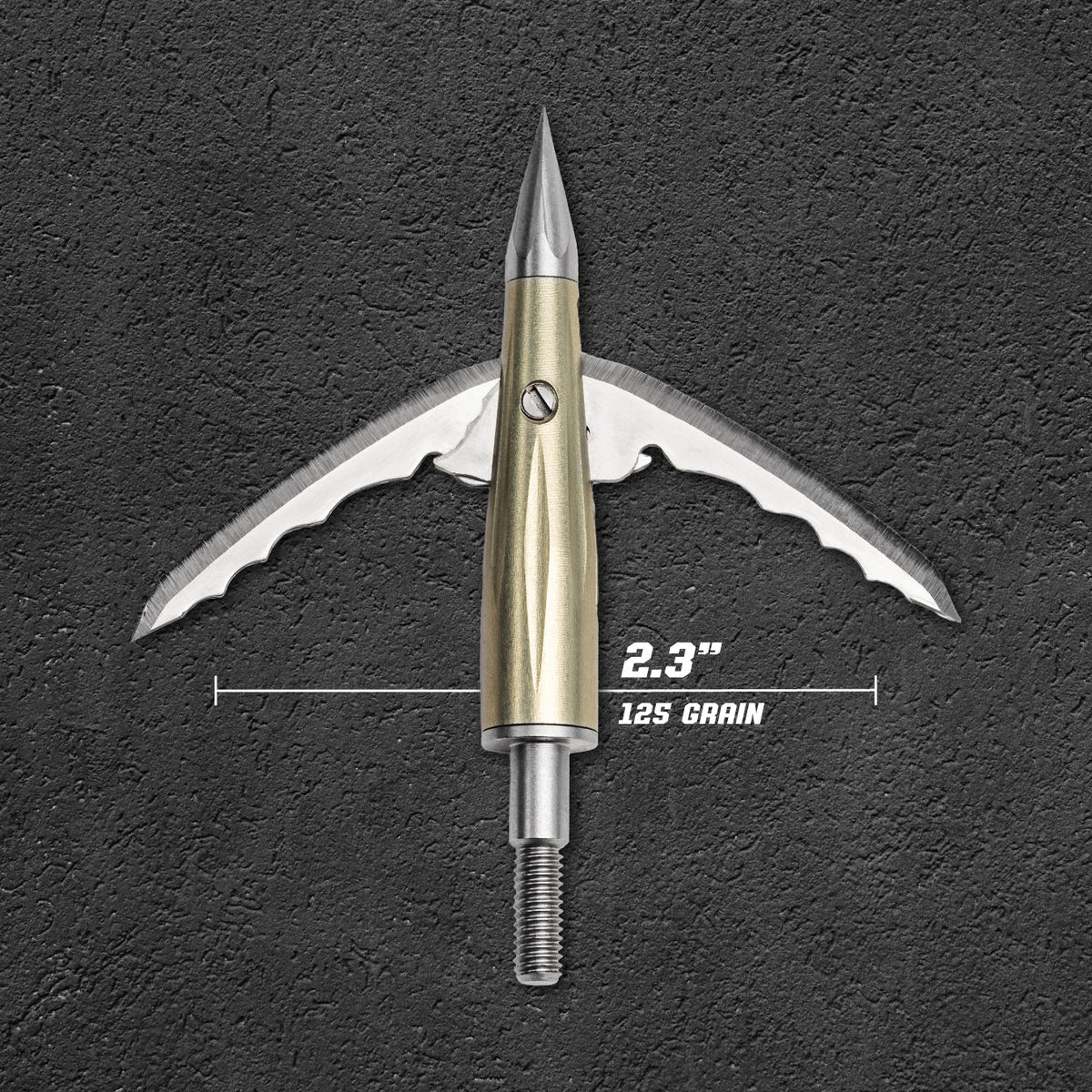 Beast Deep Six mechanical broadhead, 2.3 in cut, 125 grain, blades deployed