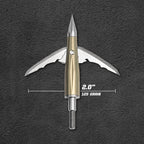 Beast Deep Six mechanical broadhead, 2.0 in cut, 125 grain, blades deployed