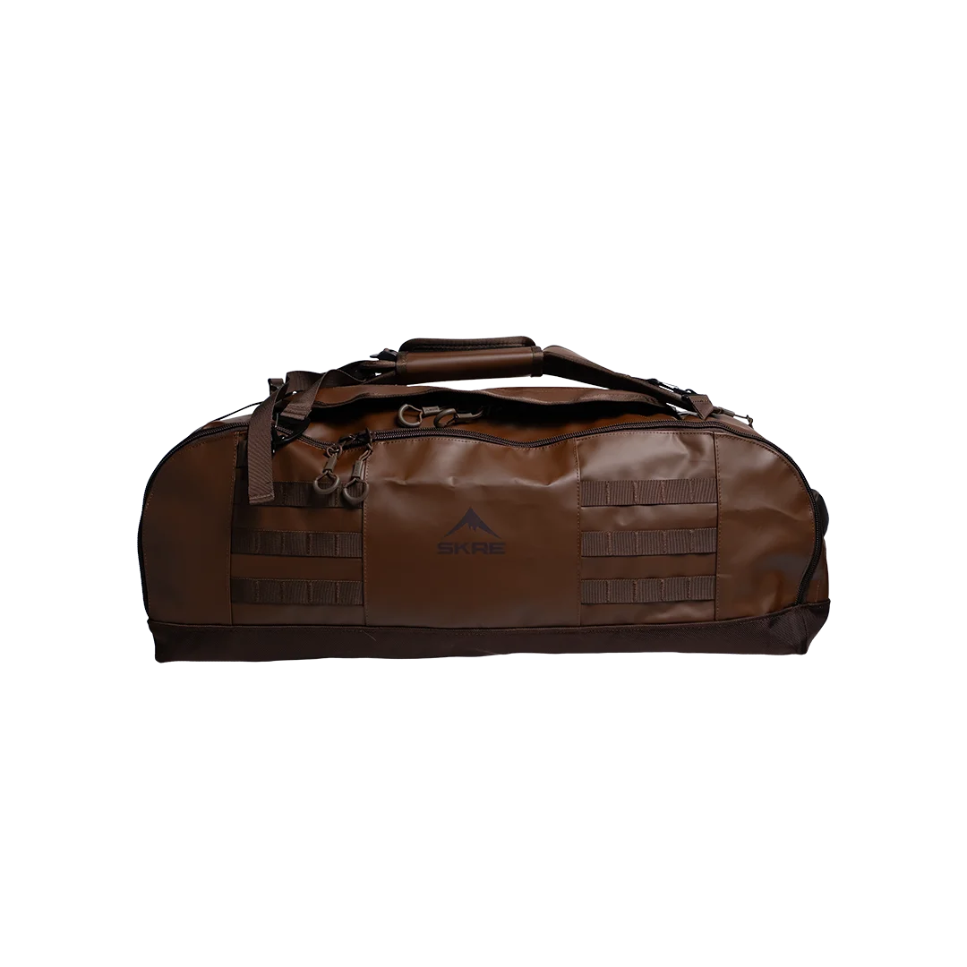 SKRE Ambush Duffle Bag, Layout Brown, 60 L front view