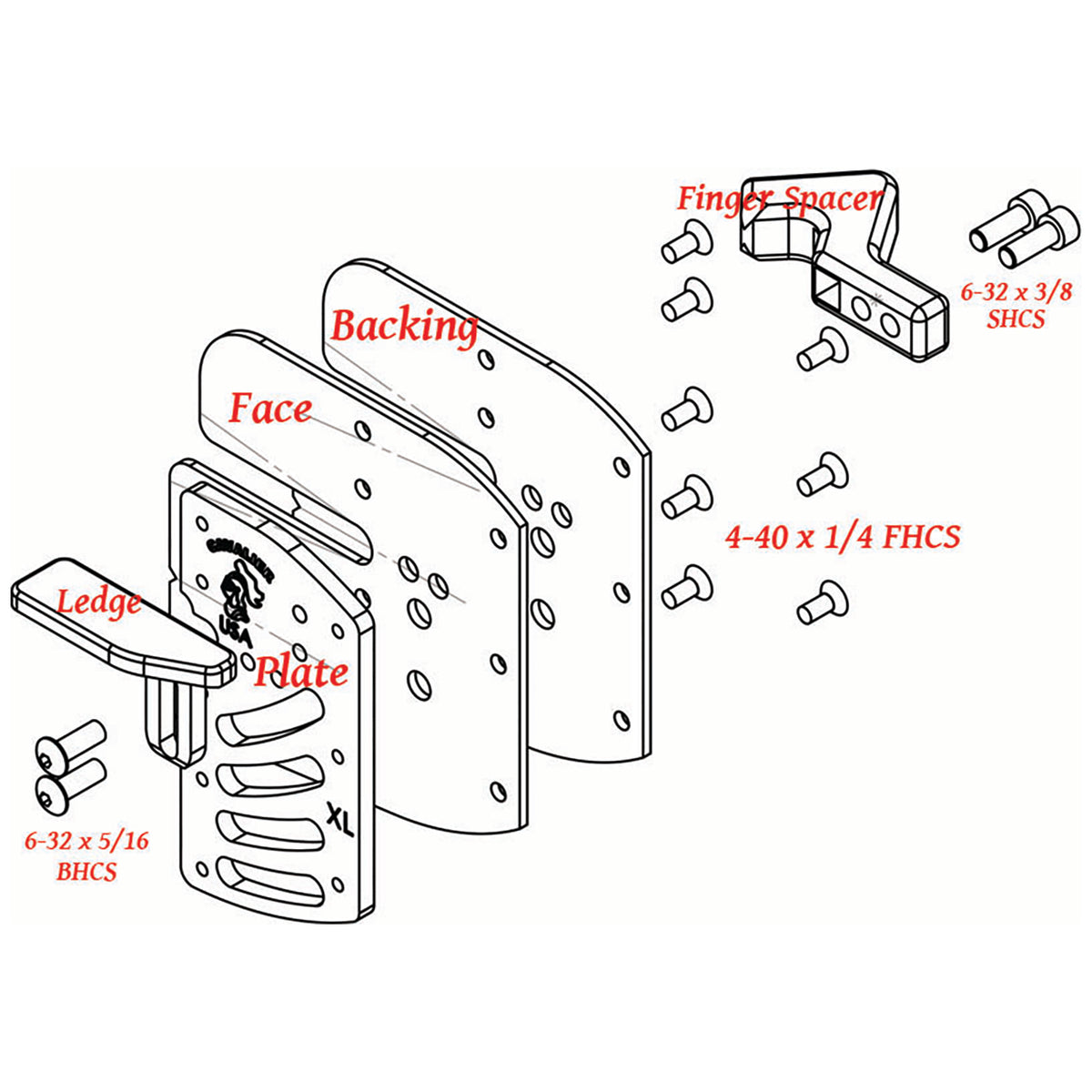 AAE ELITE FINGER TAB – REPLACEMENT BACKING