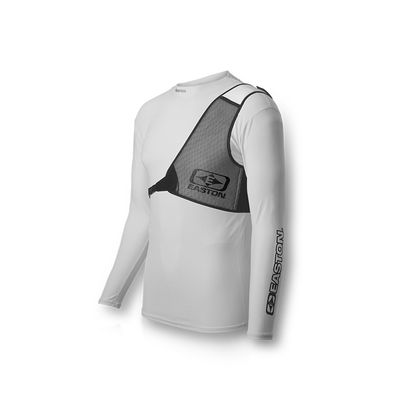 Easton Diamond Chest Guard, White/Black