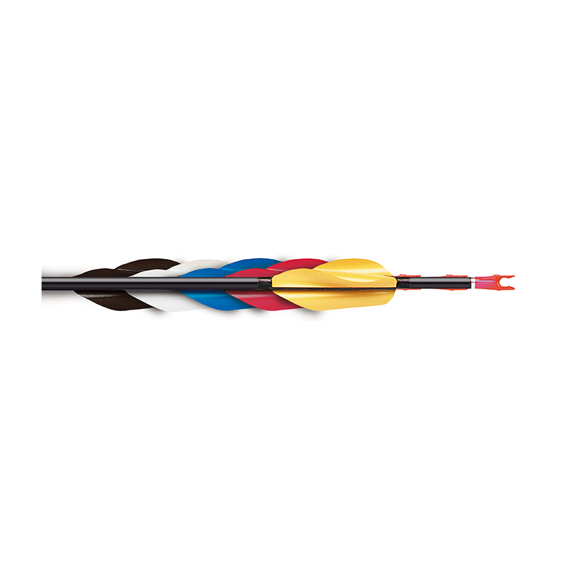 Easton Spin Wing Vanes on arrow, colour range