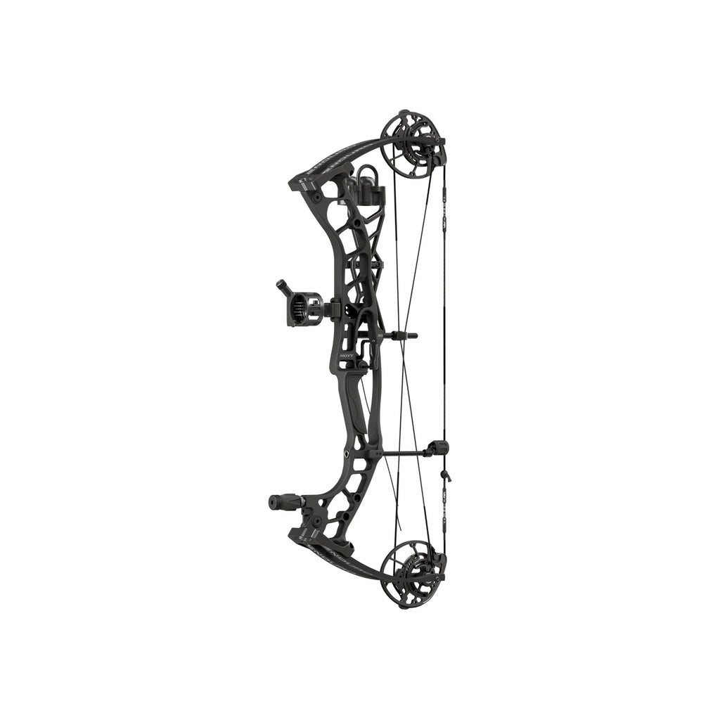 Hoyt Enduro RTH Premium Package - Maxxis 4 Arrow Quiver, QAD Hunter Drop Away Rest, Enduro 5 Pin Pic Rail Sight, Short Stop Stabilizer