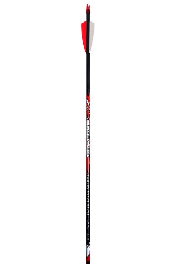 Black Eagle Rampage fletched carbon hunting arrow, .204 (5mm) shaft