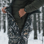 SKRE Guardian Late Season Bibs, Solace, full-length YKK side zip