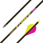Gold Tip Force F.O.C. Arrow .246, fletched arrow with point, shaft branding and nock detail