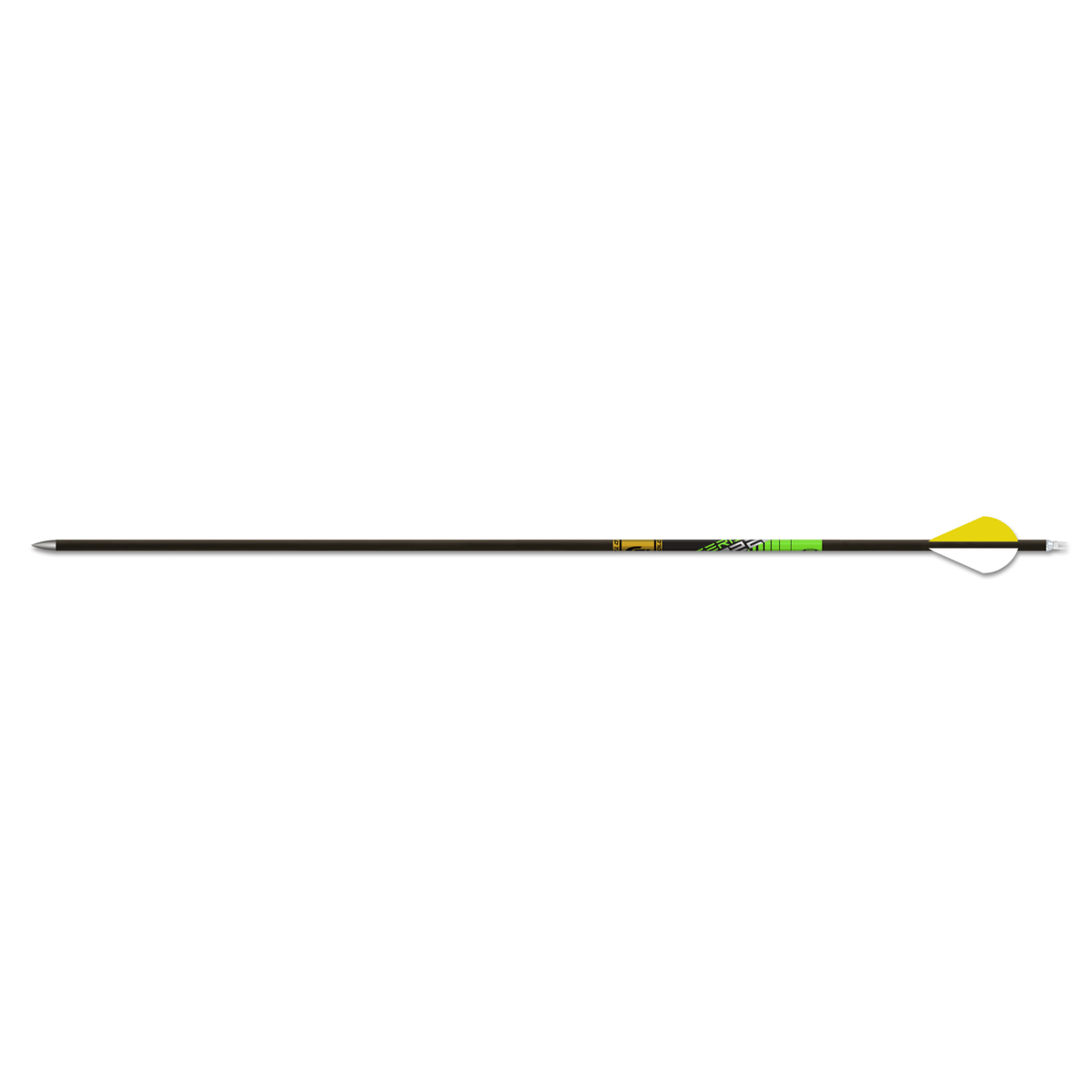 Gold Tip Series 22 Plus, .338 OD carbon target arrow, fletched