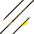 Gold Tip Velocity Pro Arrows .246, 2" Rapt-X vanes white/yellow, field point and nock detail