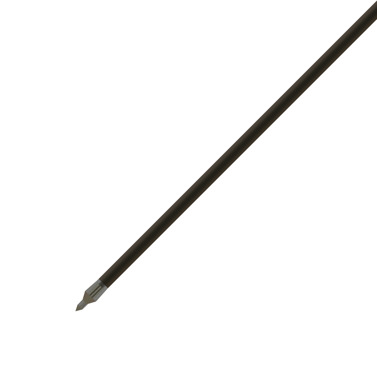 Gold Tip Velocity Pro Arrows .246, installed point and insert close-up