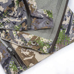SKRE Guardian Late Season Bibs, Summit, snap and zip detail