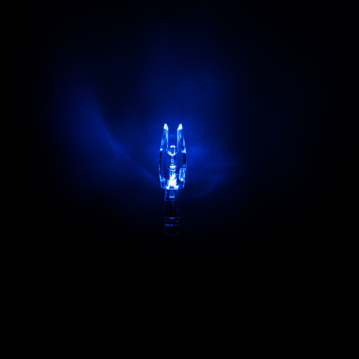 Halo Lighted Nocks, Blue, on black