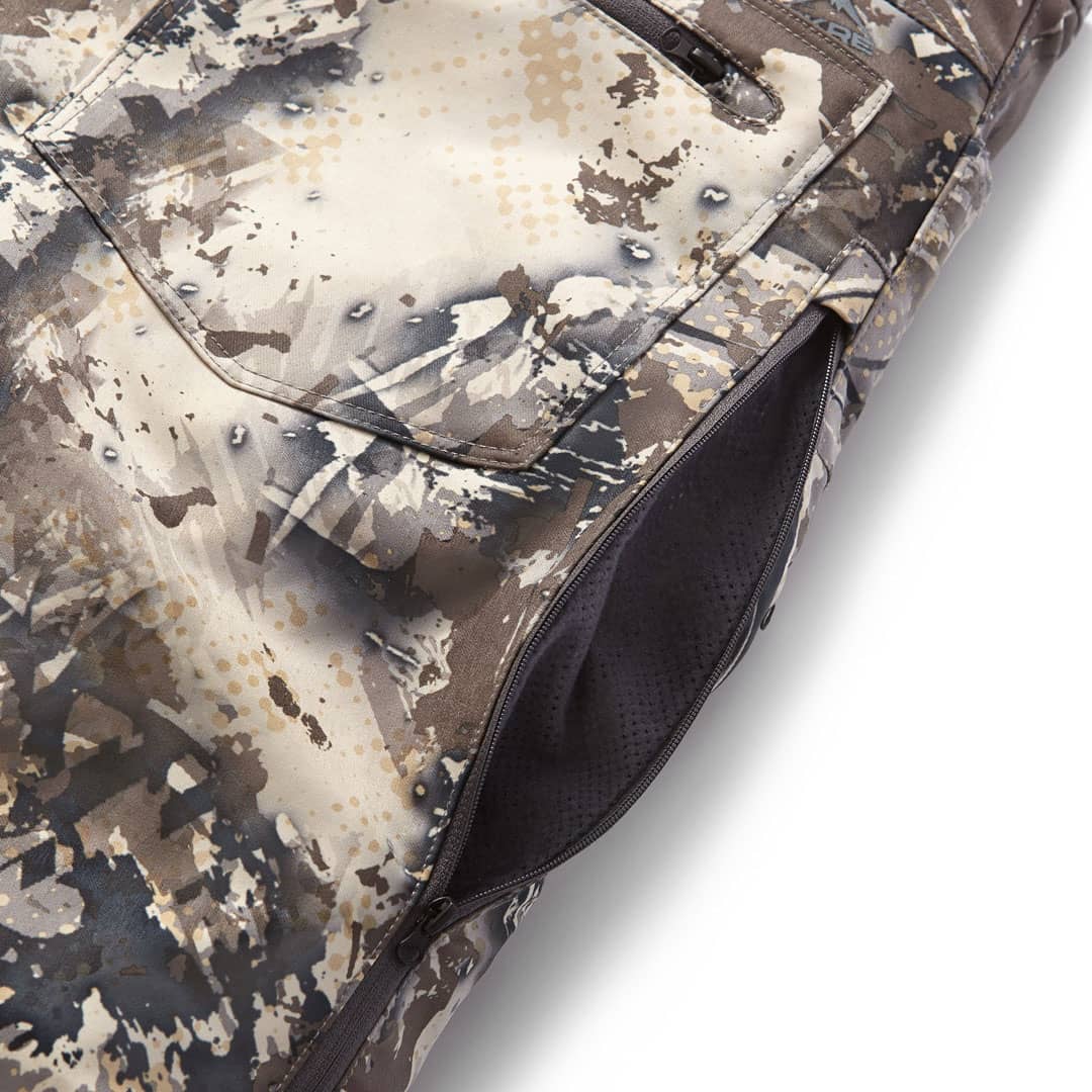 SKRE Hardscrabble Pants, Solace zippered side vent detail