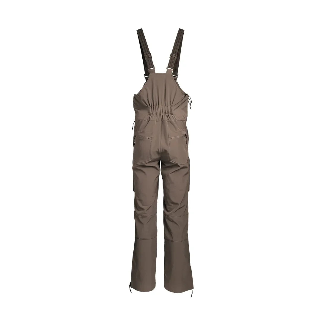 SKRE Hardscrabble Bibs, Ash Brown, back view