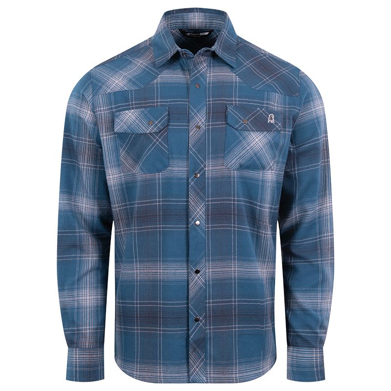 Stone Glacier Timber Butte Snap Shirt LS, Glacier Plaid, front