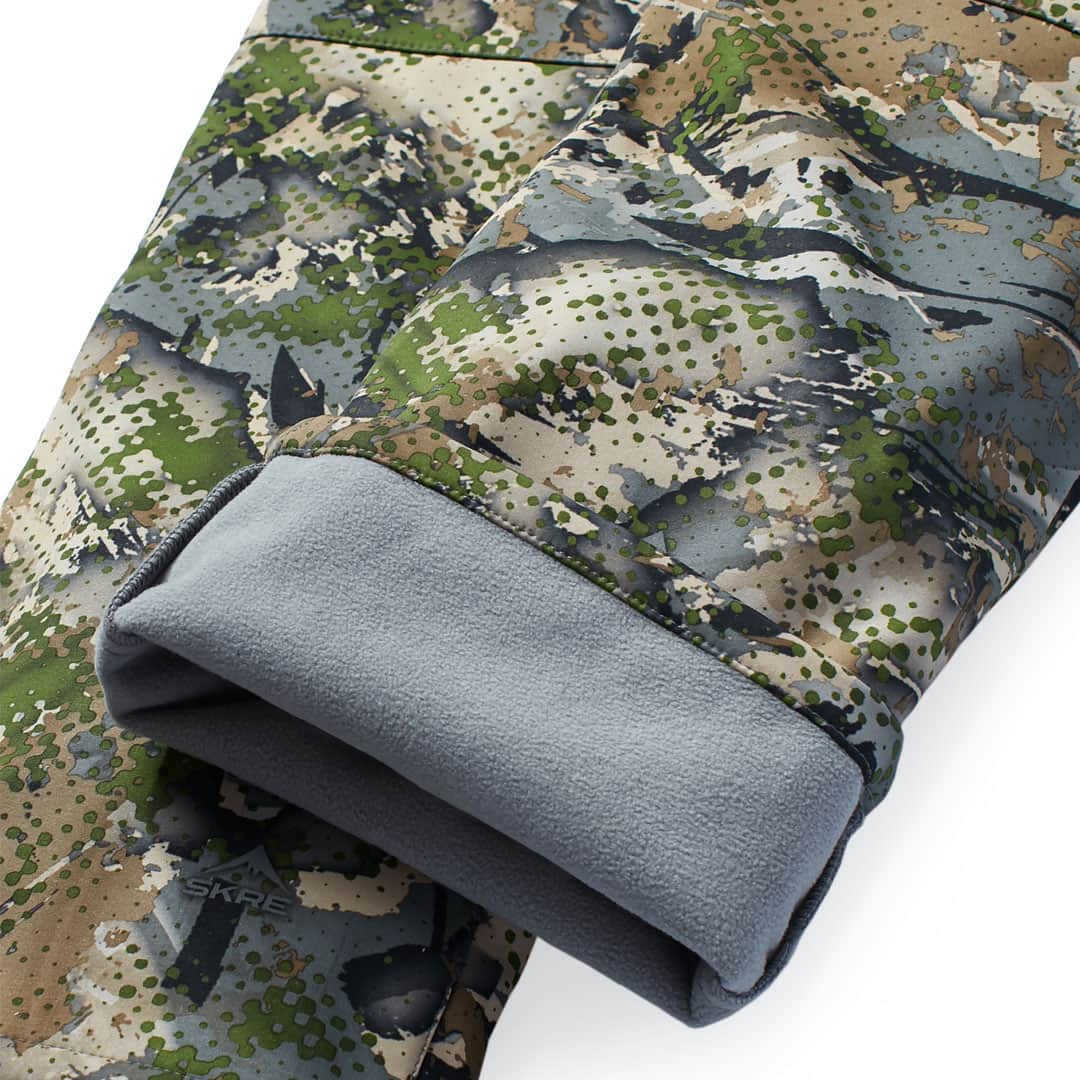 SKRE Kodiak Pant, Summit - interior micro-fleece lining detail