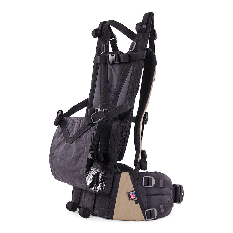 Stone Glacier Krux Frame, Tan colour, three-quarter front view