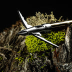 Beast 2.0in 150g Stainless Steel Broadhead close-up, ventilated ferrule detail