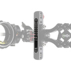 Axcel Standard Metal Sight Tape, single double-sided metal tape mounted on a LANDSLYDE sight