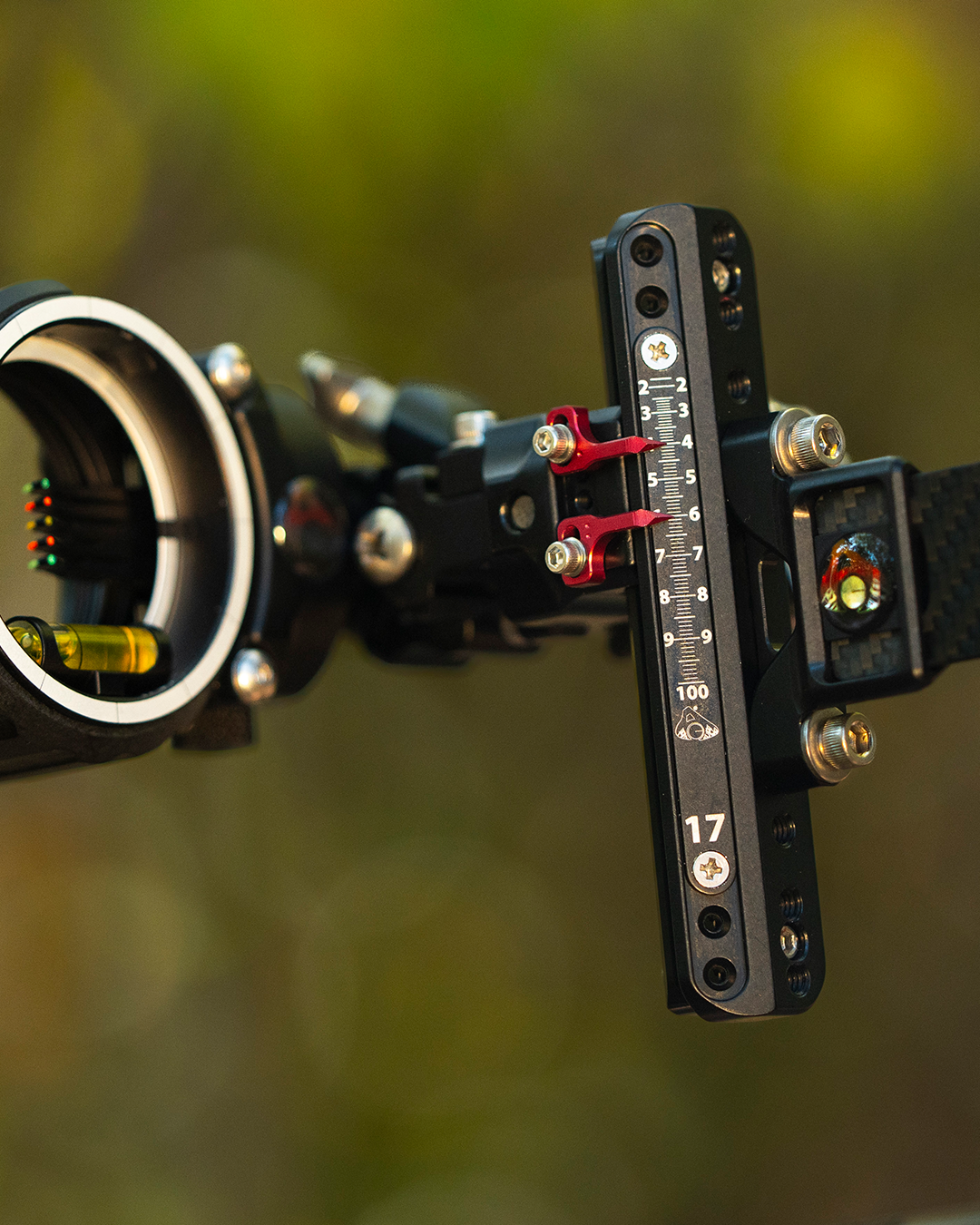 Axcel LANDSLYDE Carbon Pro sight tape scale and pointers in the field