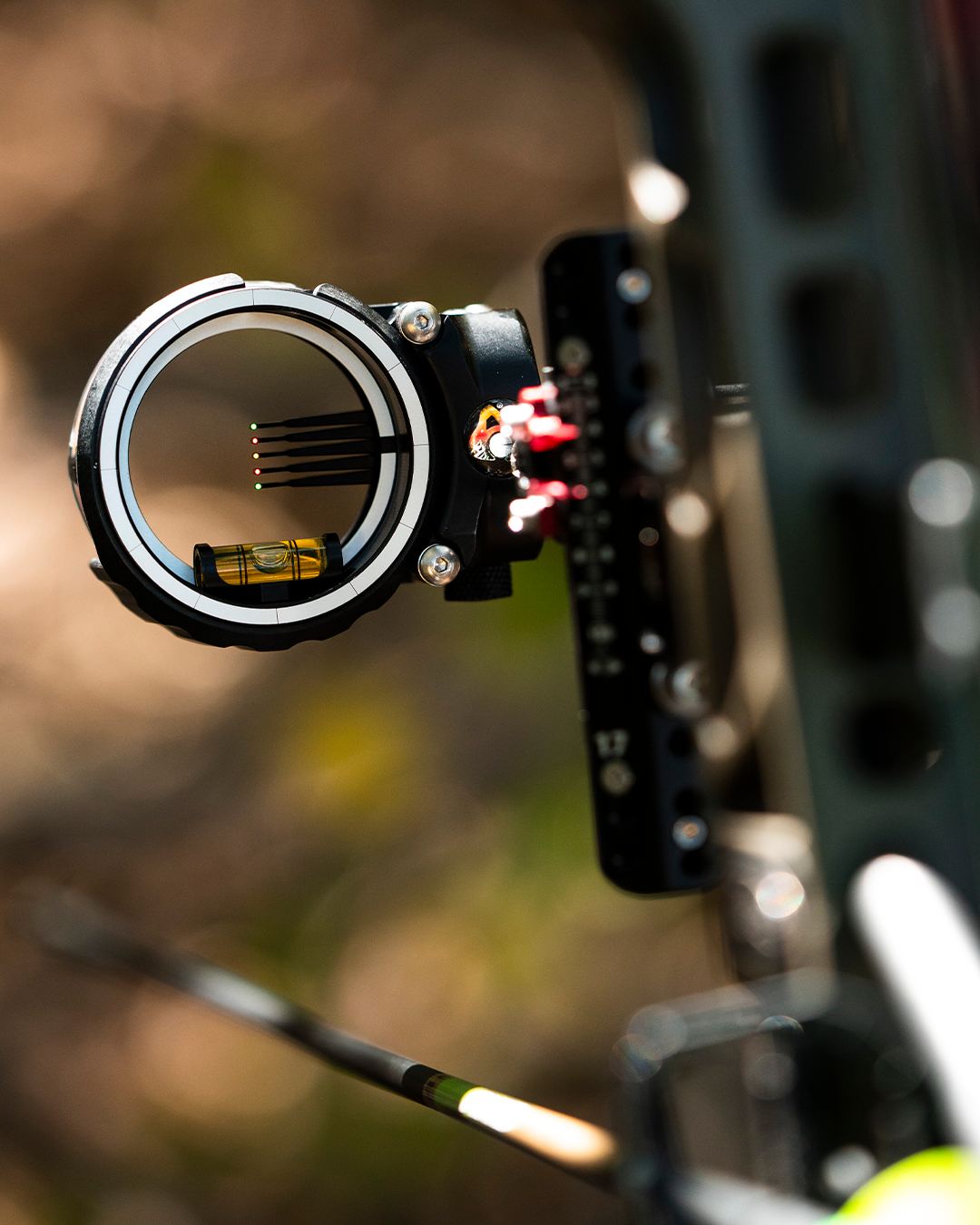 Axcel LANDSLYDE Carbon Pro AccuStat II scope and level vial