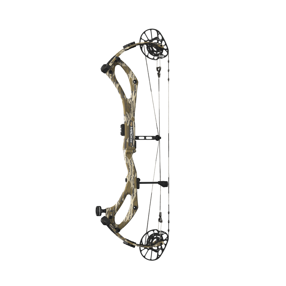 PSE Mach 33 DS Carbon compound hunting bow, Mossy Oak Bottomland camo