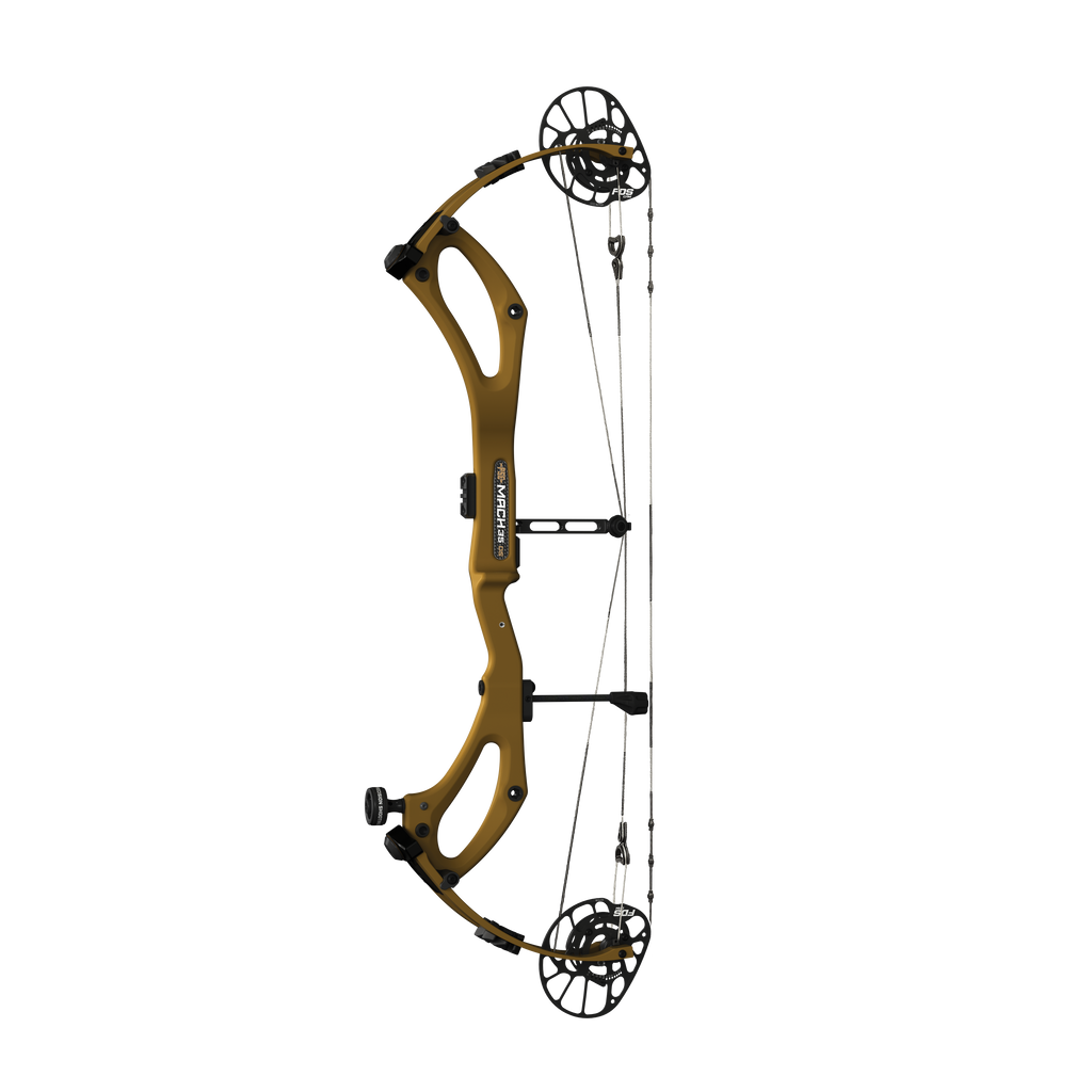 PSE Mach 35 DS Carbon compound hunting bow, Clay Brown