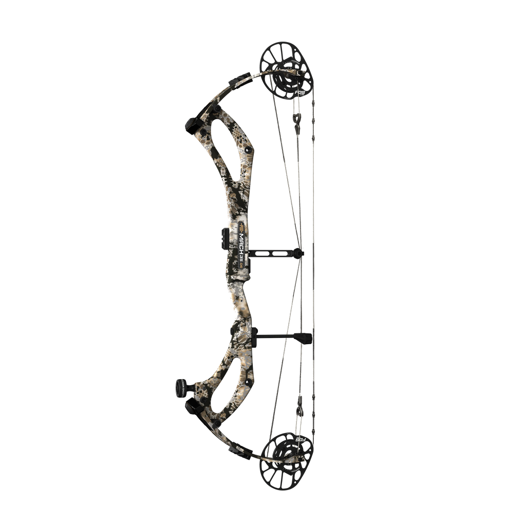PSE Mach 35 DS Carbon compound hunting bow, Kryptek Skyfall camo