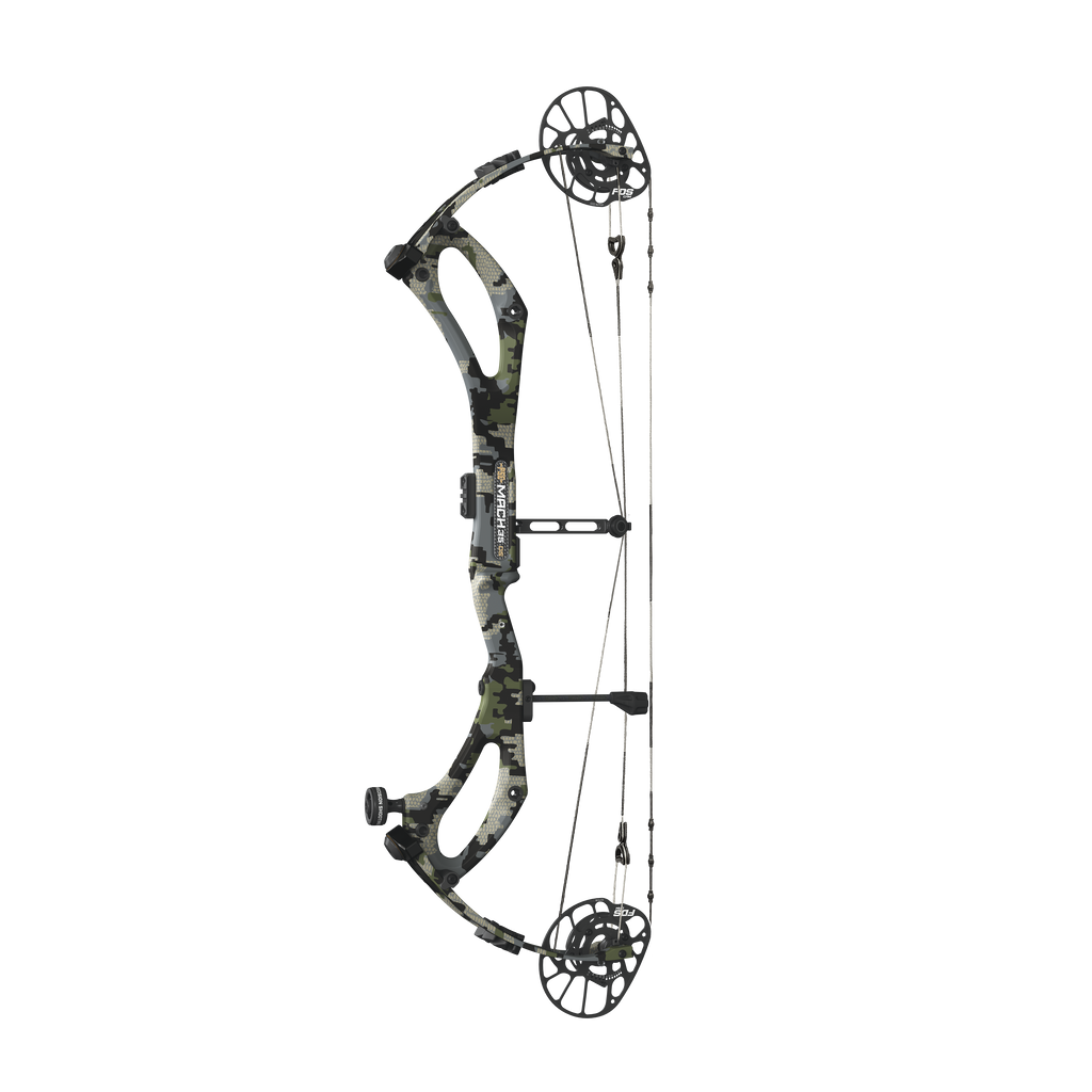 PSE Mach 35 DS Carbon compound hunting bow, Kuiu Verde camo
