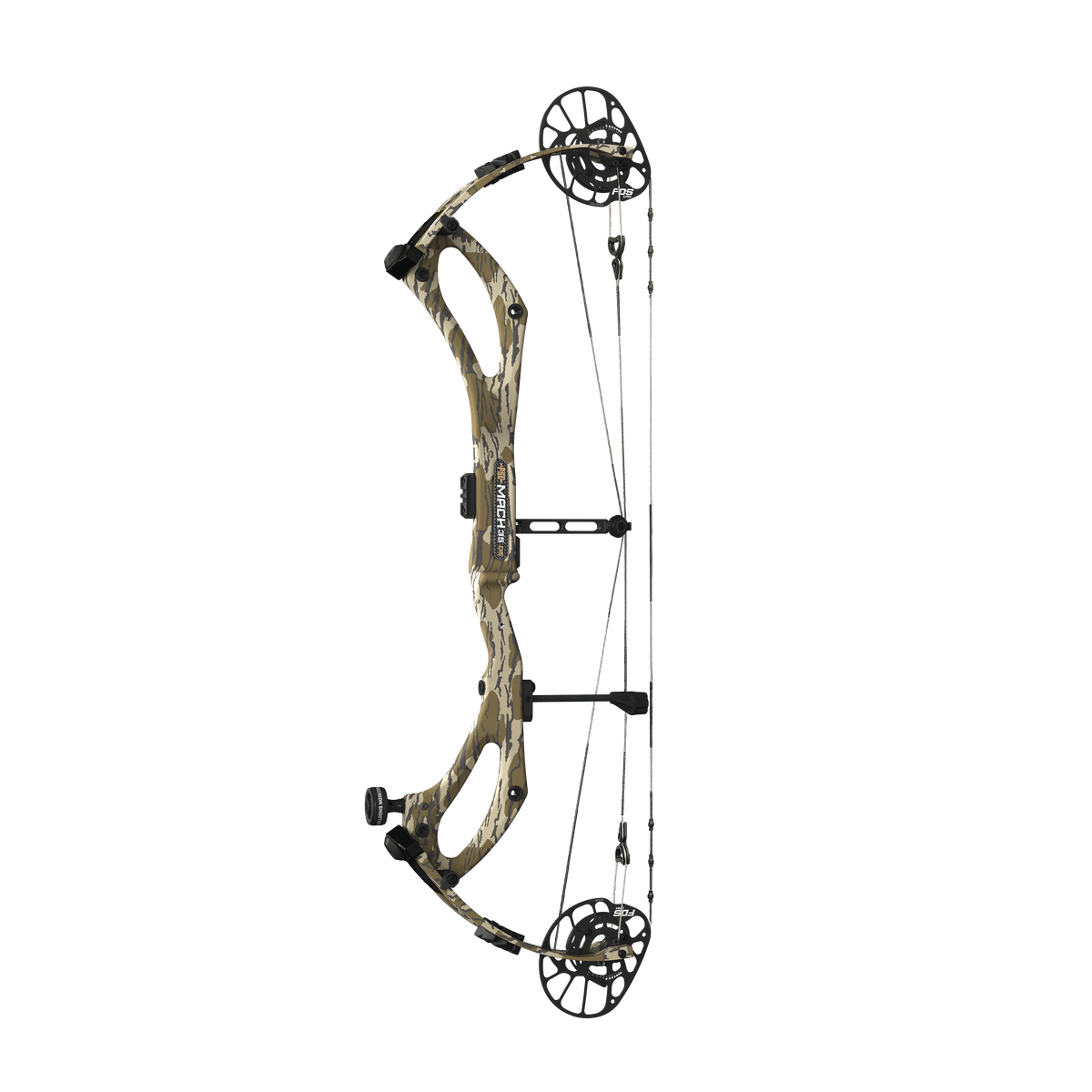 PSE Mach 35 DS Carbon compound hunting bow, Mossy Oak Bottomland camo
