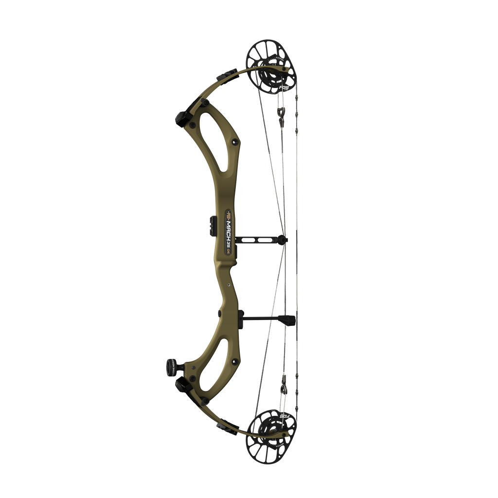PSE Mach 35 DS Carbon compound hunting bow, Olive Green