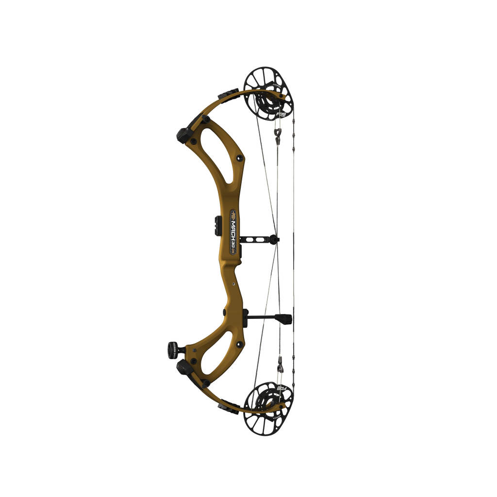 PSE Mach 30 DS Carbon compound hunting bow, Clay Brown
